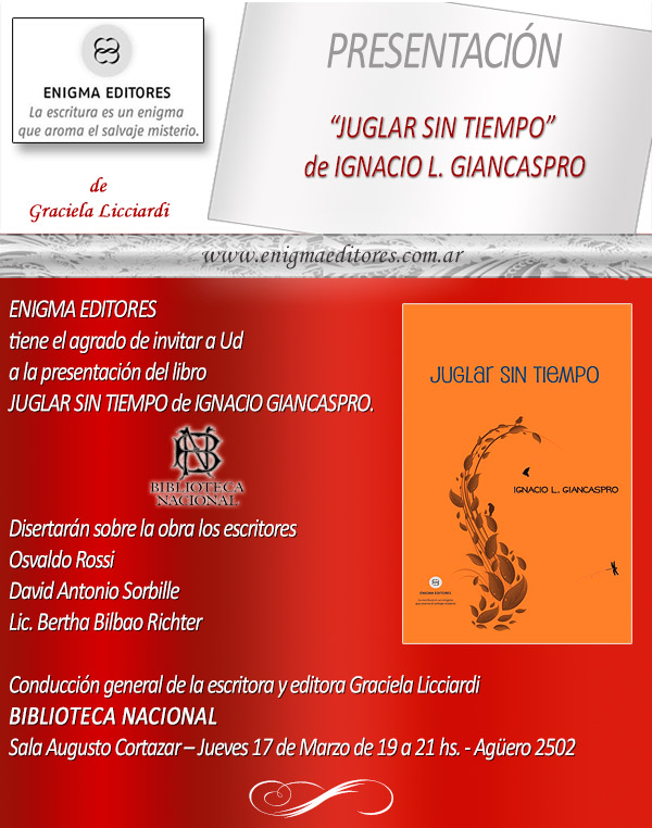 Publicar libros en Argentina en Enigma Editores - Graciela Licciardi